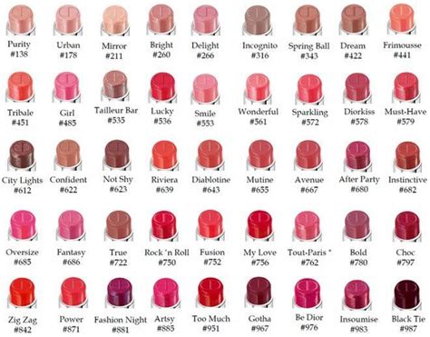 christian dior addict lipstick shades|Dior lipstick color chart.